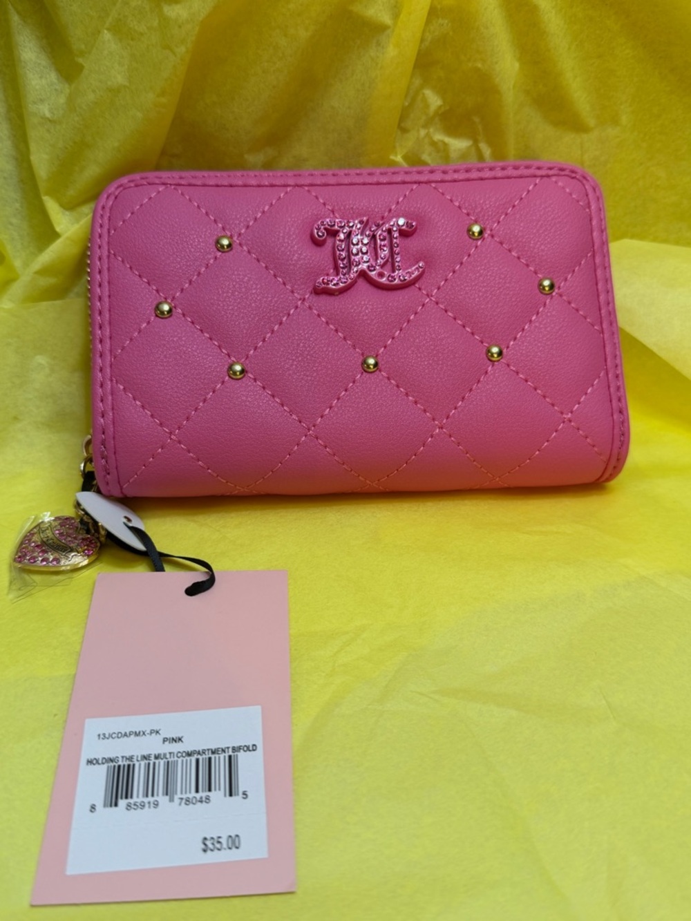 Juicy Couture Bifold Wallet, pink NWT